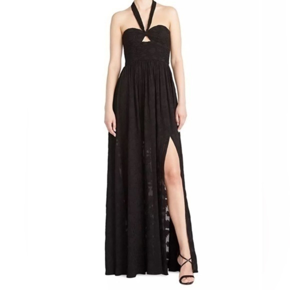 AMUR Lilyana Halter Maxi Dress - Picture 2 of 13